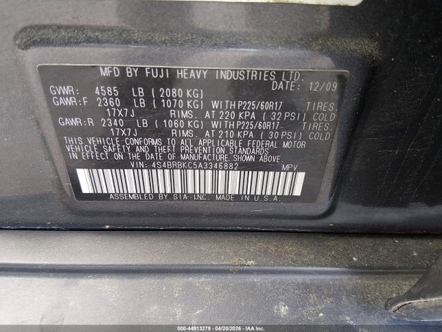 Subaru Outback 2.5i Limited