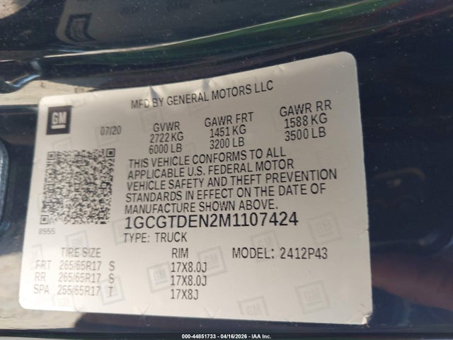 Chevrolet Colorado 4wd  Short Box Z71