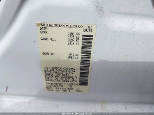 Nissan Altima S Fwd