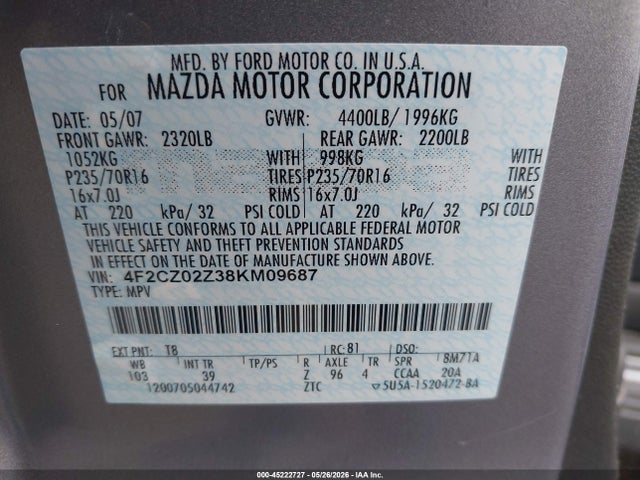 Mazda Tribute I Sport