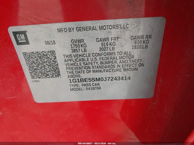 Chevrolet Cruze Lt Auto