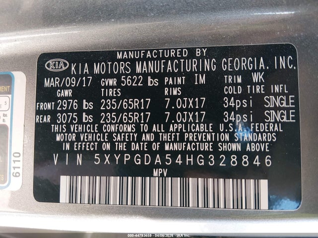 Kia Sorento 3.3l Lx