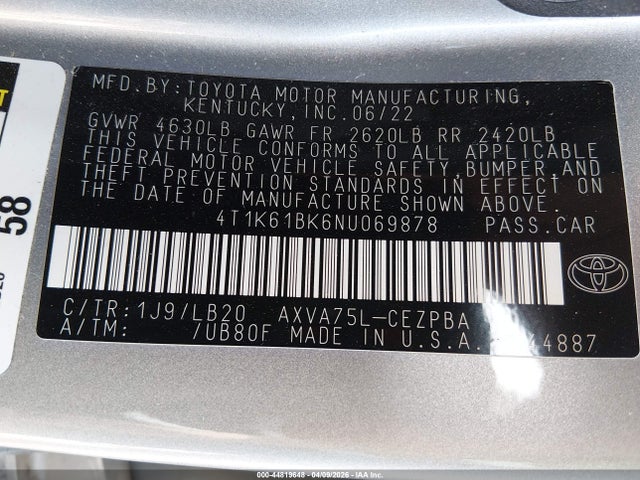 Toyota Camry Xse Awd