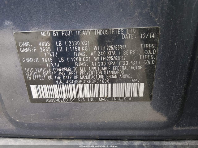 Subaru Outback 2.5i Premium