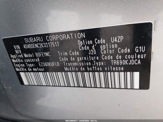 Subaru Outback 3.6r Limited