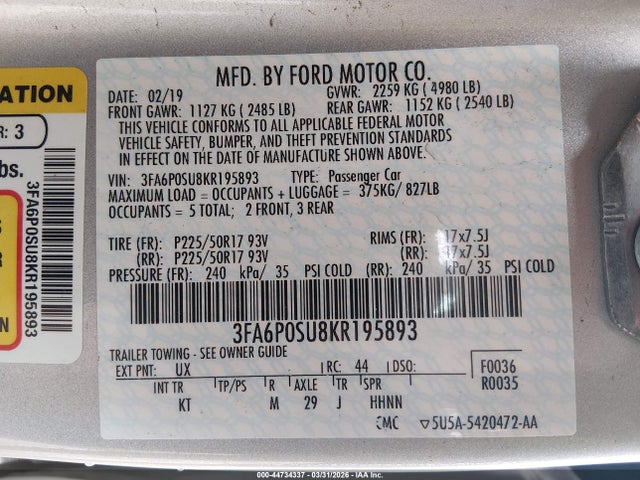 Ford Fusion Titanium