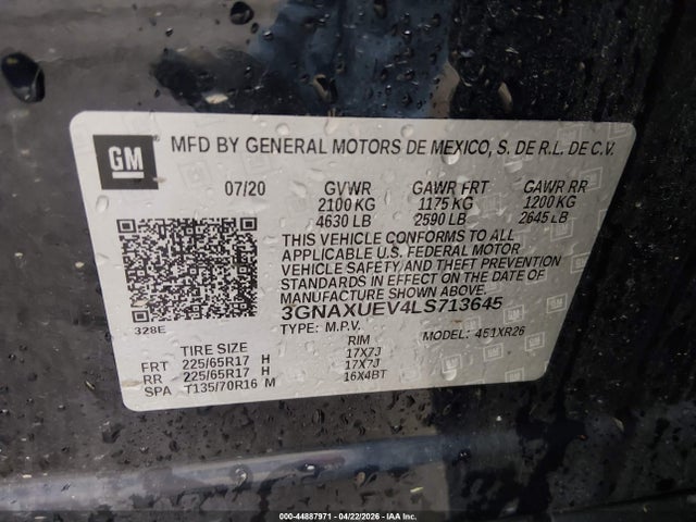 Chevrolet Equinox Awd Lt 1.5l Turbo