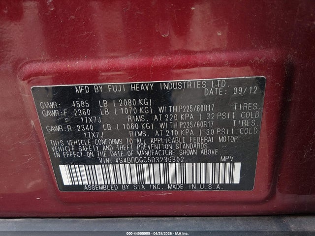 Subaru Outback 2.5i Premium