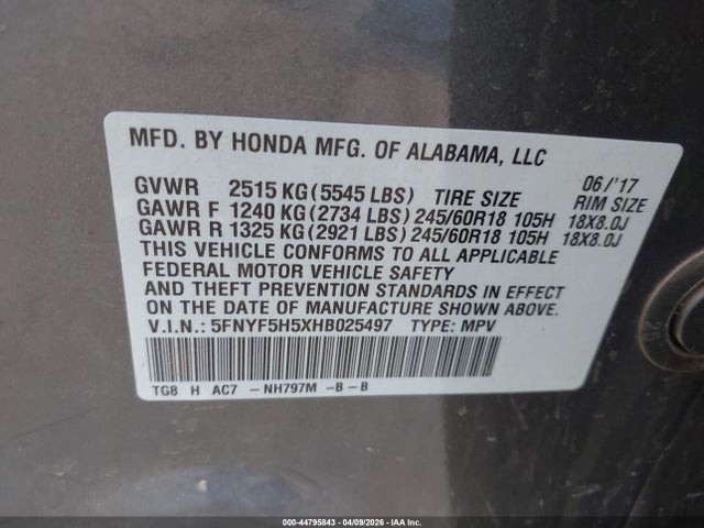 Honda Pilot Ex-l