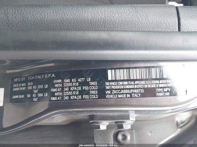 Jeep Renegade Altitude Fwd