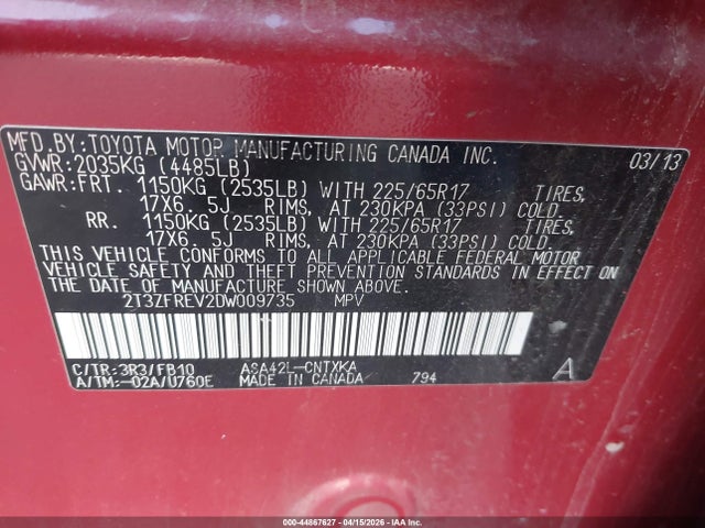 Toyota RAV4 Le