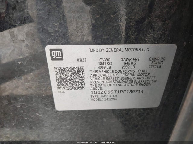 Chevrolet Malibu Fwd 1fl