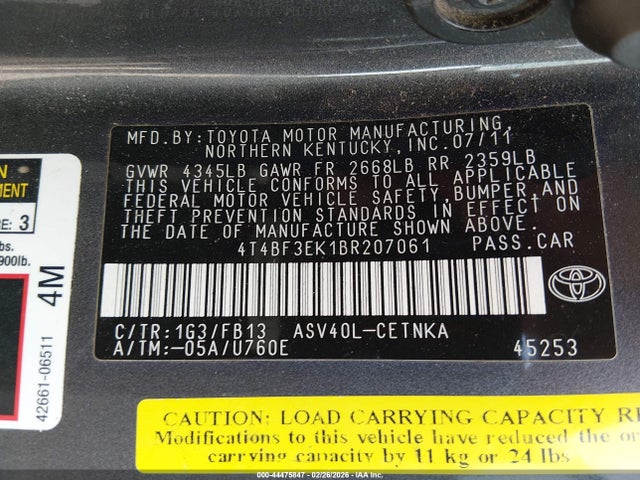 Toyota Camry Le