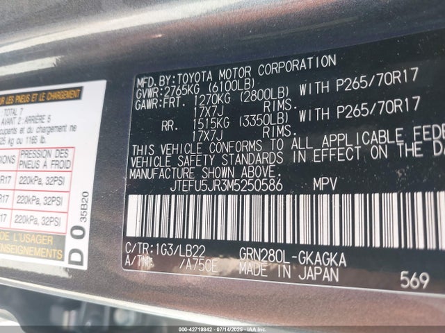 Toyota 4Runner Sr5 Premium