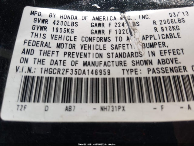 Honda Accord Lx
