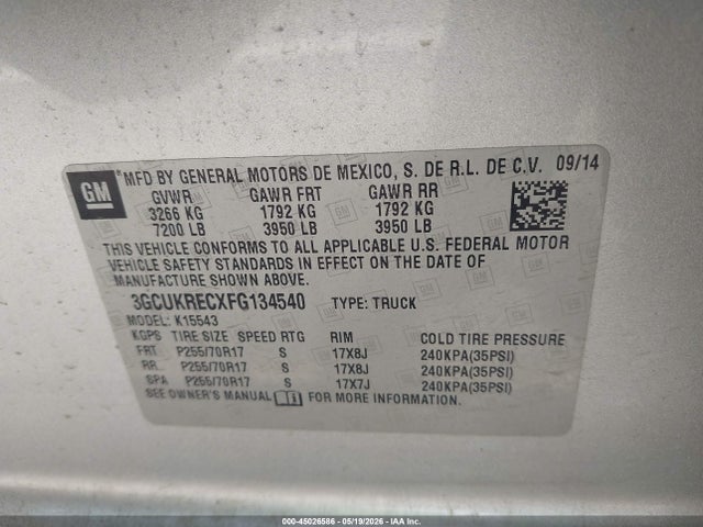 Chevrolet Silverado 1500 1lt