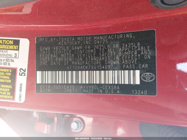 Toyota Camry Se