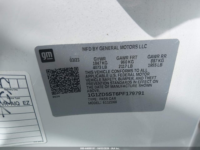 Chevrolet Malibu Fwd 1lt