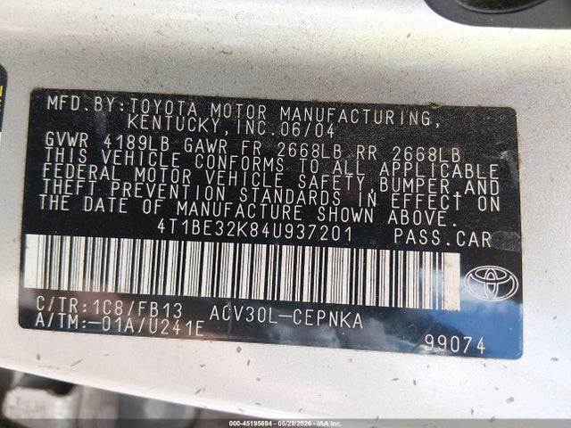 Toyota Camry Le