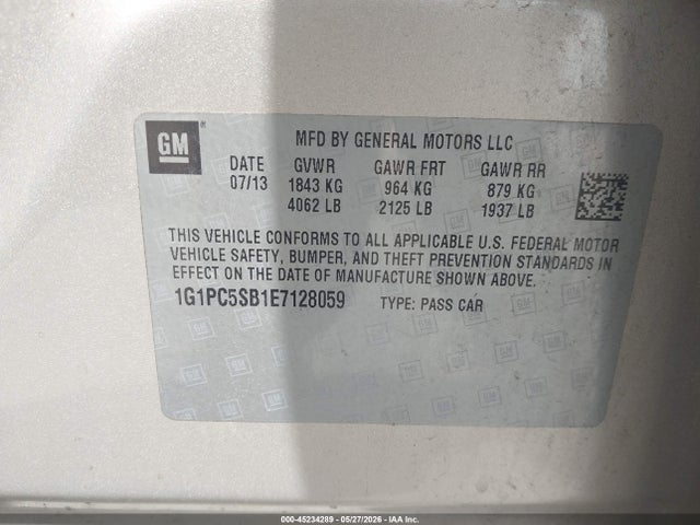 Chevrolet Cruze 1lt Auto