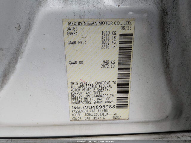 Nissan Altima 2.5 S