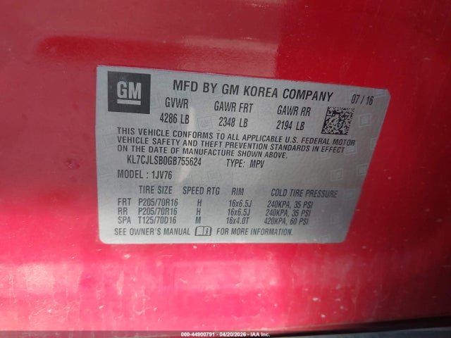 Chevrolet Trax Lt