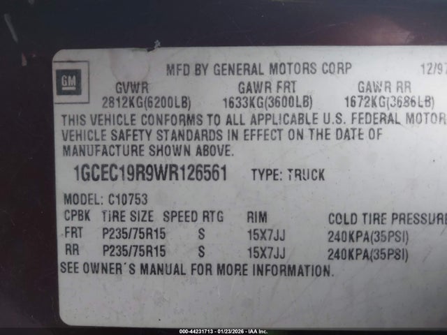 Chevrolet C1500 Fleetside