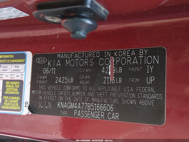 Kia Optima Lx