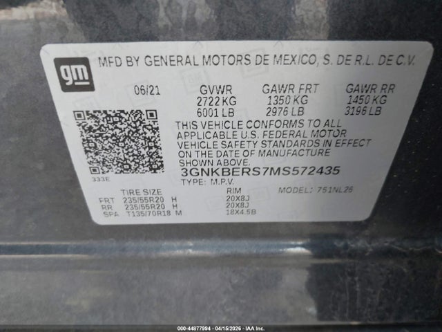 Chevrolet Blazer Fwd Rs