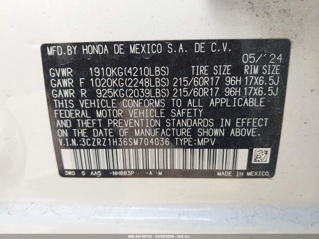 Honda HR-V 2wd Lx