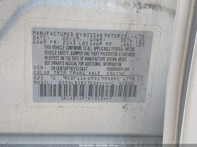 Nissan Sentra Sv