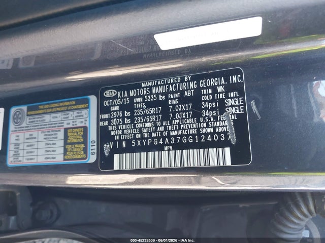 Kia Sorento 2.4l Lx