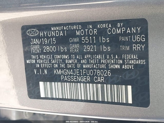 Hyundai Genesis 3.8