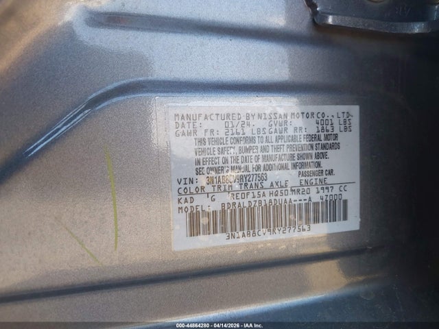 Nissan Sentra Sv Xtronic Cvt