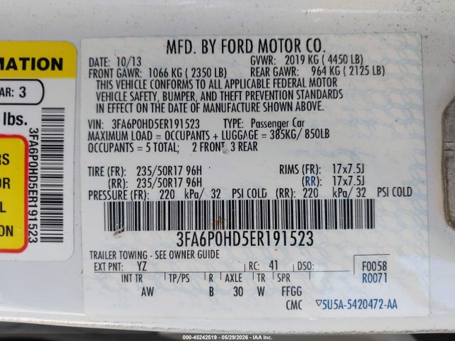 Ford Fusion Se