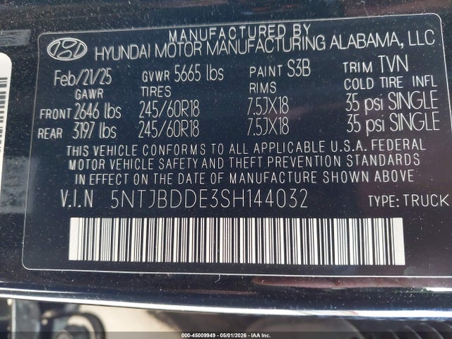 Hyundai SANTA CRUZ Sel