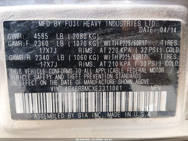 Subaru Outback 2.5i Limited
