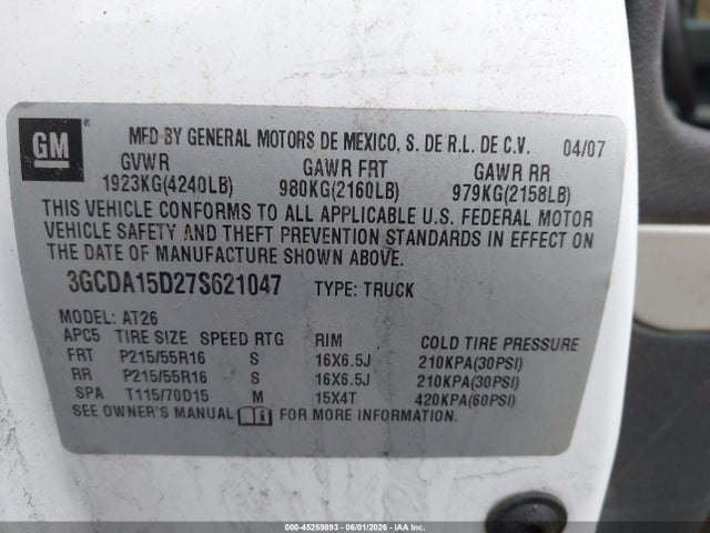 Chevrolet Hhr Panel Ls