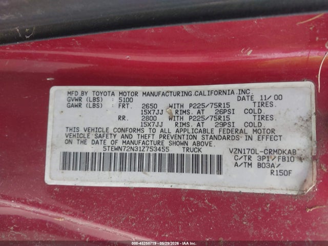 Toyota Tacoma Base V6