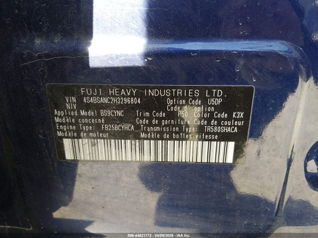 Subaru Outback 2.5i Limited
