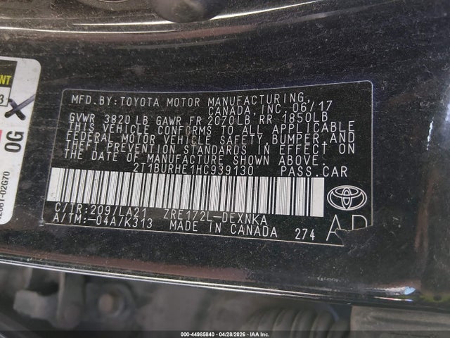 Toyota Corolla Xle