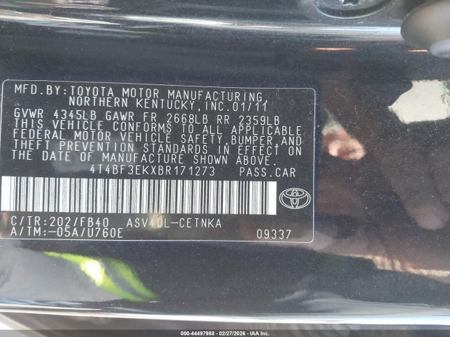 Toyota Camry Le