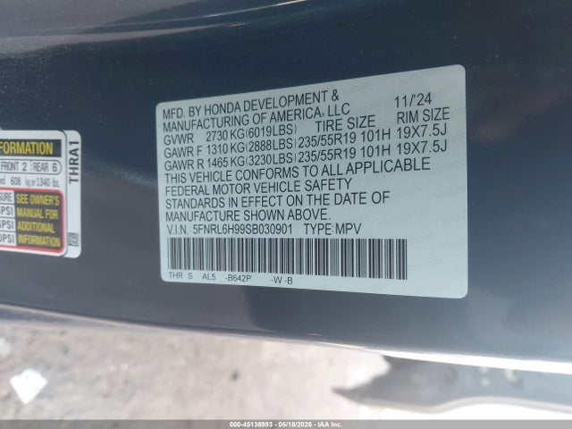 Honda Odyssey Elite