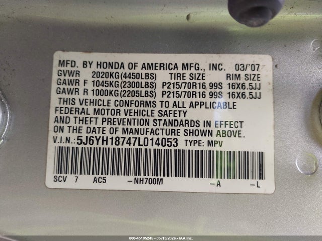 Honda Element Ex