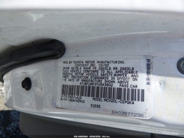 Toyota Camry Xle V6