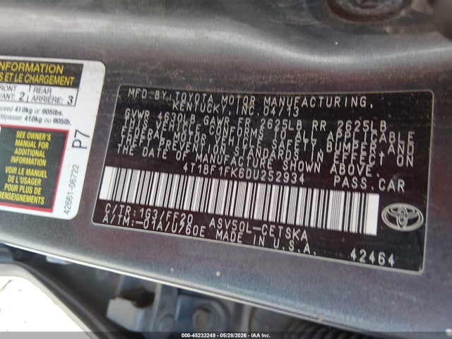 Toyota Camry Se