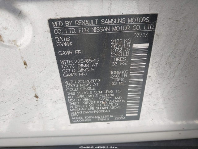 Nissan Rogue Sv