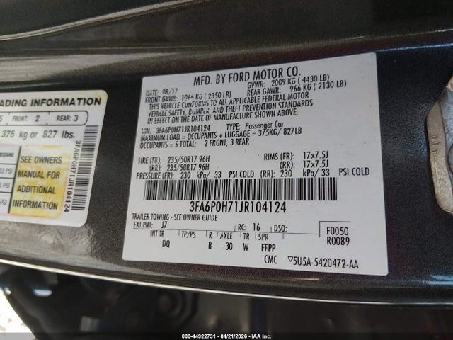 Ford Fusion Se