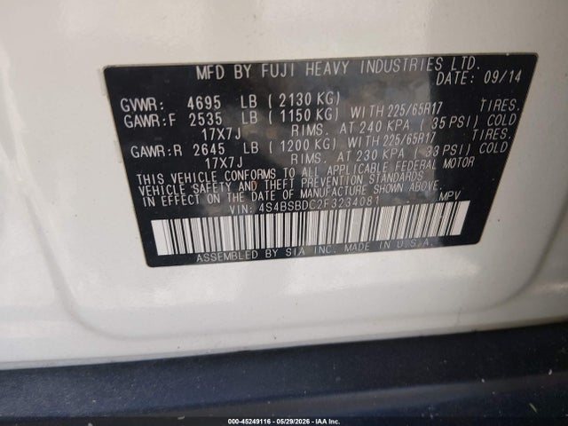 Subaru Outback 2.5i Premium