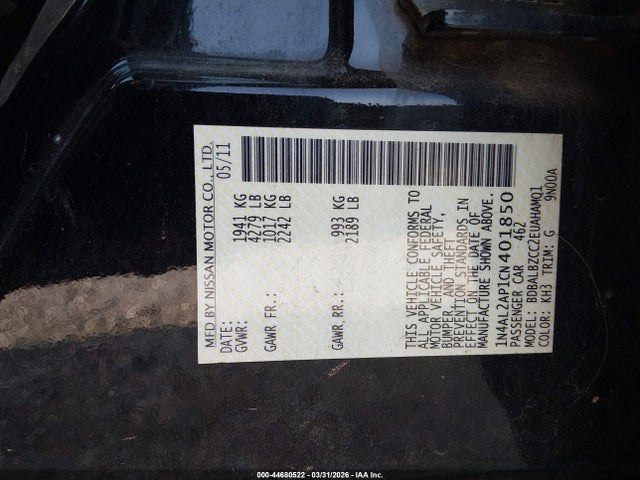 Nissan Altima 2.5 S
